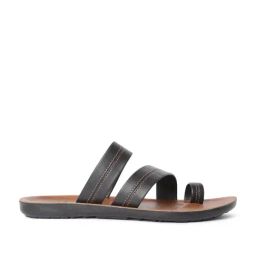 Paragon Men's Black Toe Ring Sandals-image-87