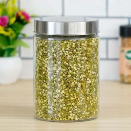 Femora Cylinder Transparent Glass Storage Jars (1100 ml) - Set of 4-image-56