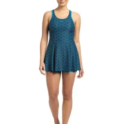 Speedo Navy Printed Swim Dress & Shorts Set-picture-27
