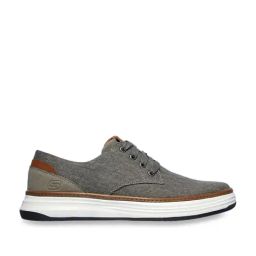 Skechers Men's MORENO - EDERSON Taupe Casual Lace Up Shoe-image-9