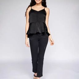 AND Black Regular Fit Top-image-89
