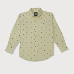 Palm Tree Kids White Cotton Printed Full Sleeves Shirt-image-33