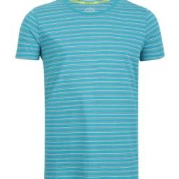 Jockey Kids Blue & White Cotton Striped T-Shirt-image-66