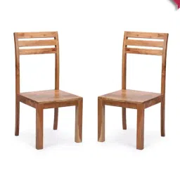 ExclusiveLane Centaur Beige Acacia Wood Handcrafted Dining Chairs - Set of 2 Natural Finish-picture-39