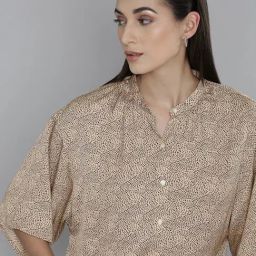 Levi's Beige Printed Shirt-image-61
