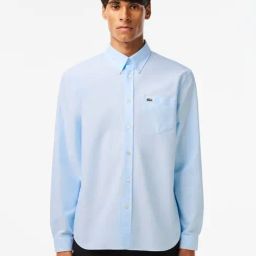 Lacoste Blue Cotton Regular Fit Shirt-picture-11