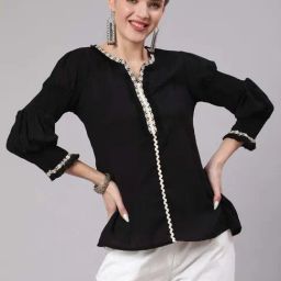 Jaipur Kurti Black Embroidered Tunic-image-10
