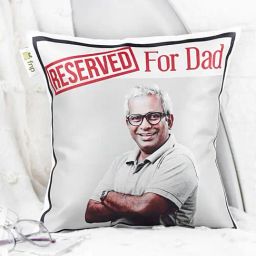 FNP Multicolor Polyester Dads Reserved Seat Cushion-43