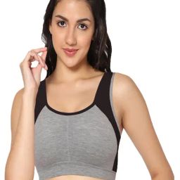 IN CARE Grey & Black Sports Bra-picture-34