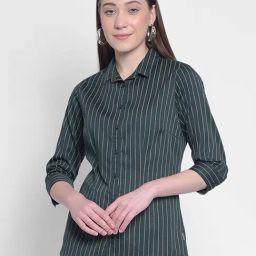 Crimsoune Club Green Striped Shirt-image-51