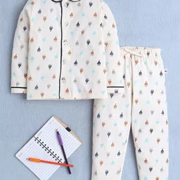 BUMZEE Boys Graphic Printed Pure Cotton Night suit-image-95