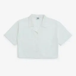 Y&F Kids by Westside White Schiffli Detailed Cotton Shirt-image-66