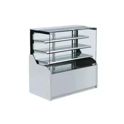 Celfrost Flat Glass Cake Showcase 4 Shelves Stainless Steel, CSF 45 SS-39