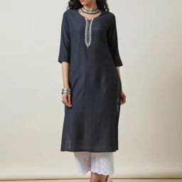 Soch Black Straight Kurta-image-16