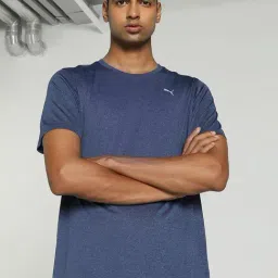 Puma Training Essentials Blue Regular Fit Sports T-Shirt-image-84