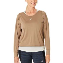 Asics Brown Plain Sports T-Shirt-image-10
