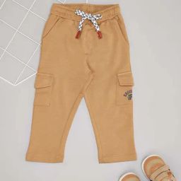 Pantaloons Baby Boys Latte Cotton Solid Trousers & Pants-image-98