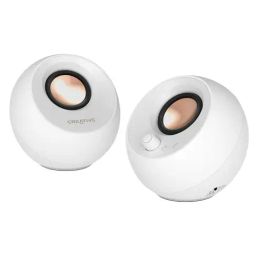 Creative White Pebble Pro Computer Rgb Speakers With Bluetooth-picture-1