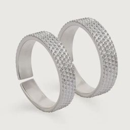 Mia by Tanishq 92.5 Sterling Silver y Waves Open-End Toe Ring-image-3