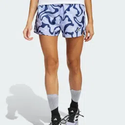 Adidas Purple Regular Fit Printed Sports Shorts-image-97