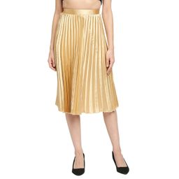 AMMARZO Women Pleated A-Line Midi Skirt-image-22