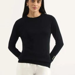 United Colors of Benetton Black Plain Top-28