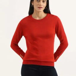 United Colors of Benetton Red Plain Top-13
