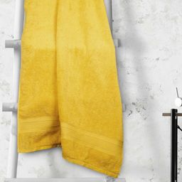 MYTRIDENT Yellow 1 Cotton 500 GSM Bath Towel-image-28