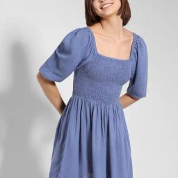 American Eagle Outfitters Blue Fit & Flare Dress-picture-15