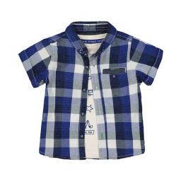 Mothercare Kids Multicolor Checks Shirt with T-Shirt-image-33