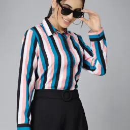 Style Quotient Multicolor Striped Shirt-image-7