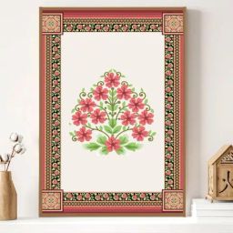 Indian Classic Art Multicolor Canvas Abstract Wall Art-image-83