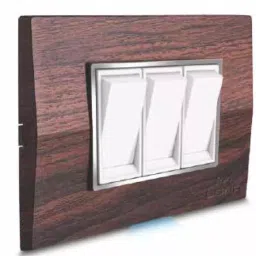 Cona Platinum Modular Plate 3 M Real Wood / Salt N Pepper Polycarbonate, 14403-26