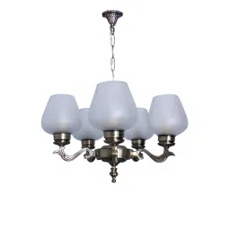 Fos Lighting Allure Antique Finish Small 5 Light Chandelier - Allu-S-Panmool-CH5-image-71