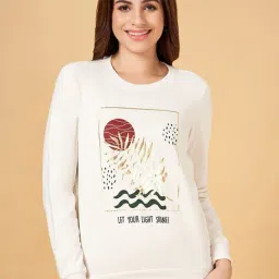Honey by Pantaloons Off-White Cotton Printed Sweatshirt-image-96