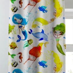SPACES DRAPE STORY Elegent Digital Print Multicolor Polyester 5 ft Window Curtains - Set of 2 image 2