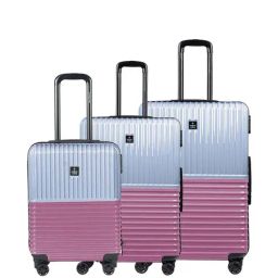Nasher Miles Istanbul Hard-Sided ABS and PCSet of 3 Silver and Rose Gold Trolley Bags(55,65&75cm)-image-60