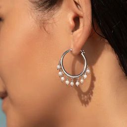 Shaya 92.5 Sterling Silver Lit all Day Earrings for Women-image-3