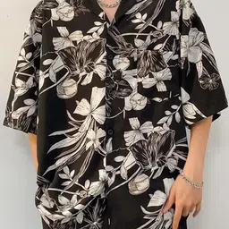 StyleCast x Revolte Oversized Floral Printed Lapel Collar Shirt-image-64