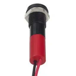 RS PRO Red Panel Mount Indicator 24V DC, Mounting Hole Size 8 mm, Termination Type Lead Wires, IP Rating IP67, Model No 2494313 image 2