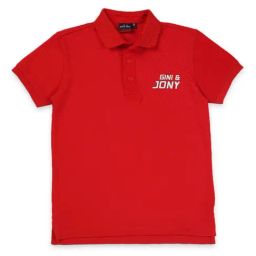 Gini & Jony Kids Red Solid Polo T-Shirt-picture-32