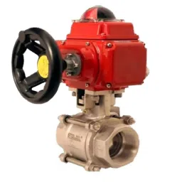 STOLZEL 3.94 inch, 100 mm, CF8 On-Off Type Electrical Actuated 2 Way Ball Valve Screwed End-image-64