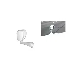 Auto Pearl Front Fender Wide Angle Mirror Bonnet Mirror (White) Compatible with Fortuner 2016-17