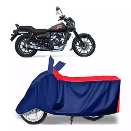 Auto Pearl Two Wheeler Cover with Bag for Bajaj Avenger 220 street, Red & Blue-image-86