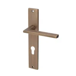 AceLine Door Handle Set Denver-L Series Hot Forged Solid Brass EBM Finish 250x43 mm-image-10