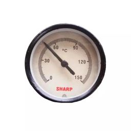 B K JAGAN & CO 304.8 mm (12 Inch) Rod Stainless Steel Pressure Gauge (Range 150C 65 mm)-25