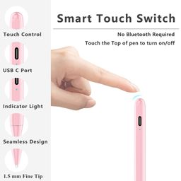 Xiron Stylus Pen, Pencil for iPad with Palm Rejection, Power Display, Tilt Sensitivity image 4