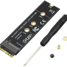 ETZIN M.2 NVME SSD Convert Adapter Card Compatible with MacBook Air Pro Retina (Year 2013-2017), NVME/AHCI SSD Upgraded Kit for A1465 A1466 A1398 A1502-(EPL-404HS) image 5
