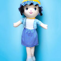 PUCHU TOYS Velvet Angel Doll Stuffed Toy Soft Plush Toy - 80cm, Sky Blue-image-21