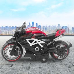 VGRASSP Pull Back Action Die Cast Superbike Toy Vehicle for Kids - 1:14 Scale Model Detailed Exterior Sports Motorcycle Toy - L 12 X B 6 X H 8 CM - Super Bike (Color As Per Stock)-15